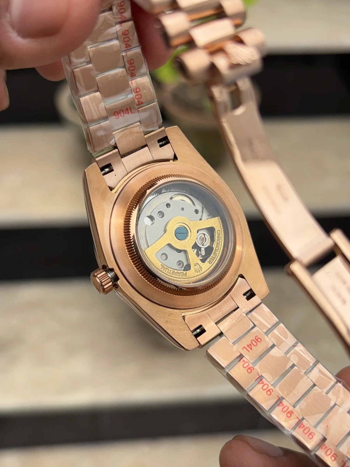 RLX Day-Date Automatic Rose Gold - Chocolate Dial