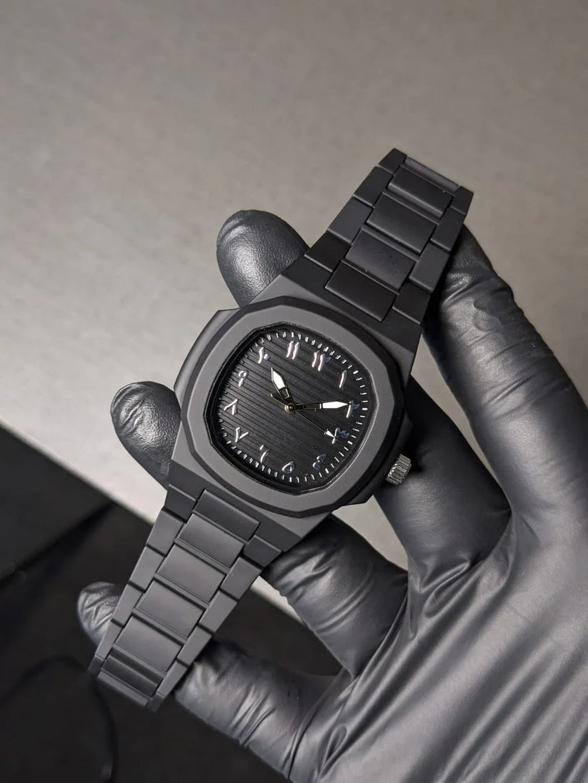 Skmei Original Black Arabic Aura Watch Nautilus Style