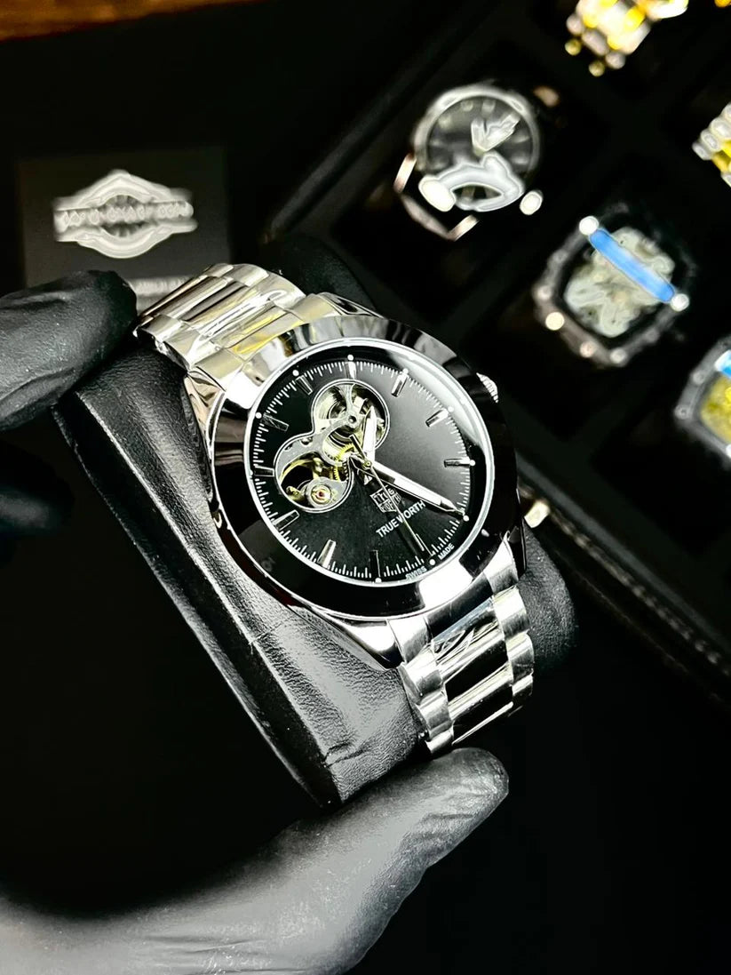 True Worth Open Heart Automatic Watch -TWAT326