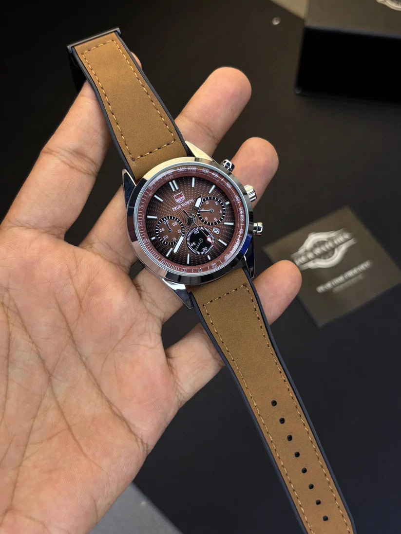 True Worth Non Chrono Watch With Unique Master Lock