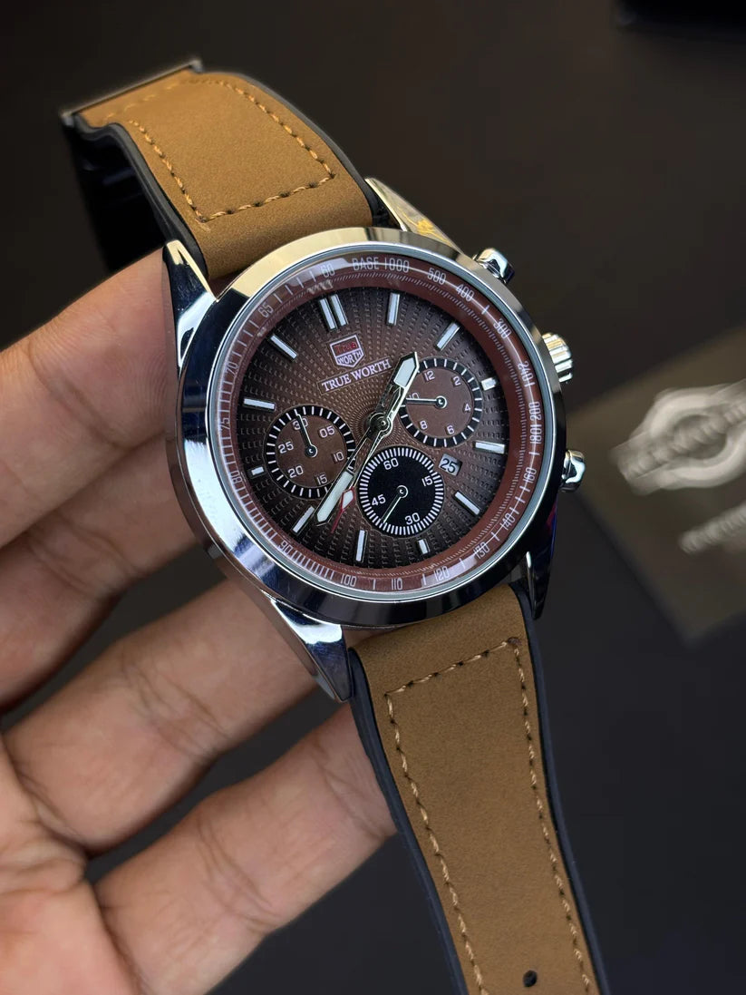 True Worth Non Chrono Watch With Unique Master Lock